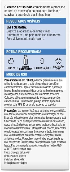 Retinol Boost Creme Antissinais Neutrogena 5