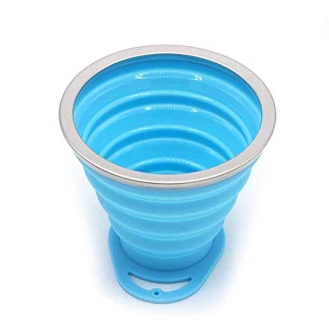 Copo Retrátil Tampa Fosca de Silicone 2