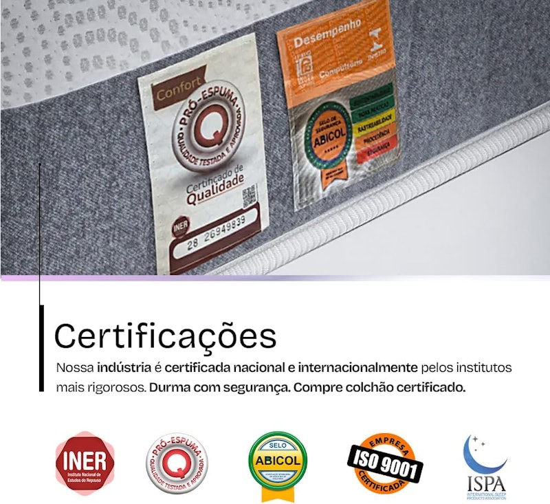 Colchão Solteiro Ortopédico BF Antistress a Vácuo 5