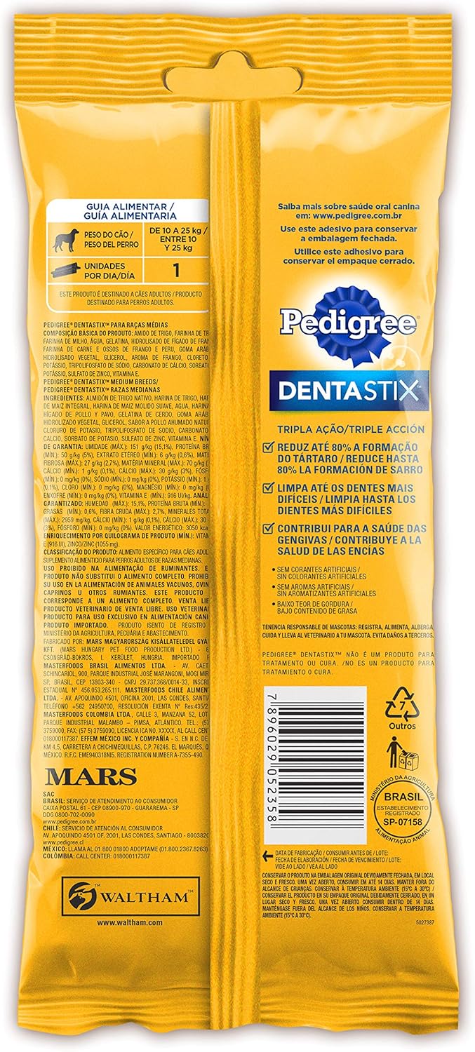 PEDIGREE® Dentastix Adulto Raças Médias 2