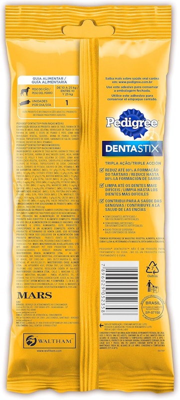 PEDIGREE® Dentastix Adulto Raças Médias 2