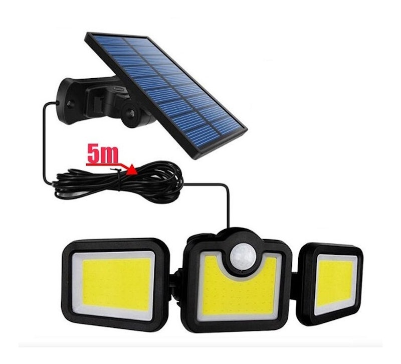 Luminária Solar Led Parede Refletor Poste 3