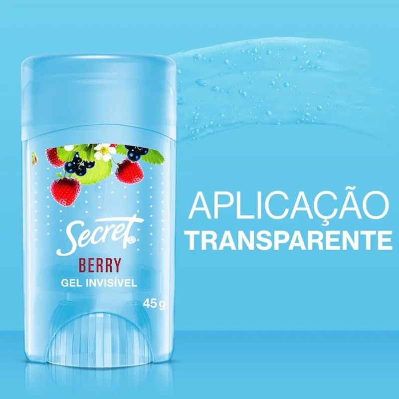 Gel Invisível Antitranspirante Berry 2