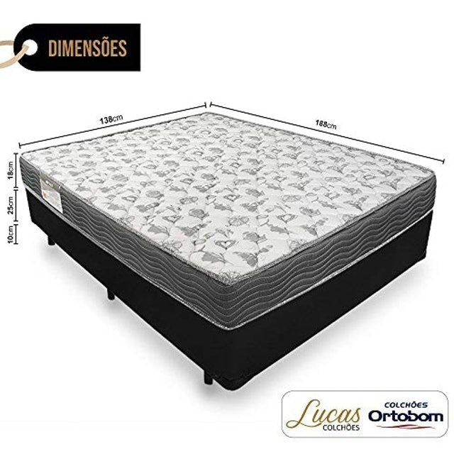 Cama Box com Colchão de Espuma D33 Ortobom ISO 100 2