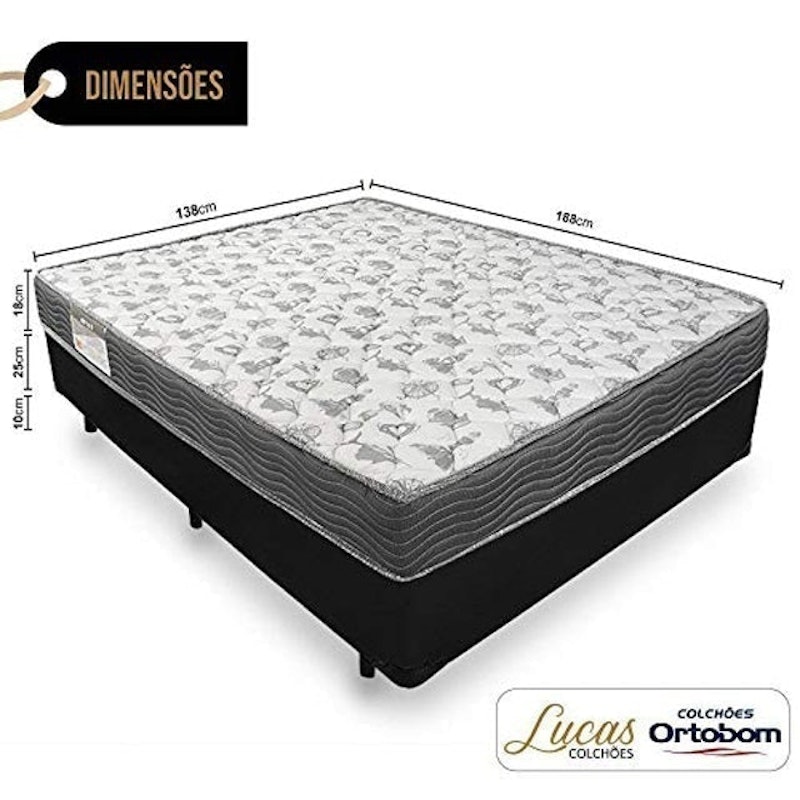 Cama Box com Colchão de Espuma D33 Ortobom ISO 100 2