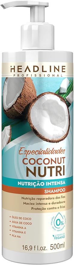 Shampoo Coconut Nutri, Nutrição Intensa para Cabelos Opacos e com Frizz Intenso 1
