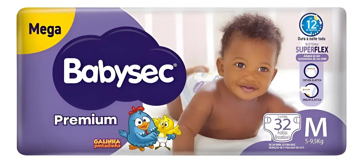 Babysec Premium Galinha Pintadinha 1