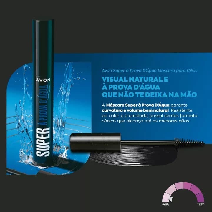 Máscara para Cílios Avon Super à Prova D'Água 2