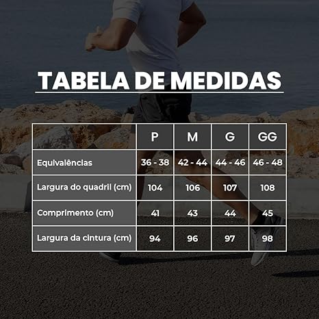Short Masculino Academia 2 em 1 Bermuda Dry Fit 5