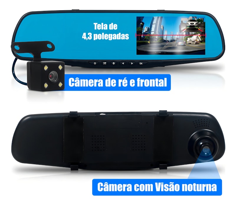 Kit Câmera/Espelho Retrovisor 5