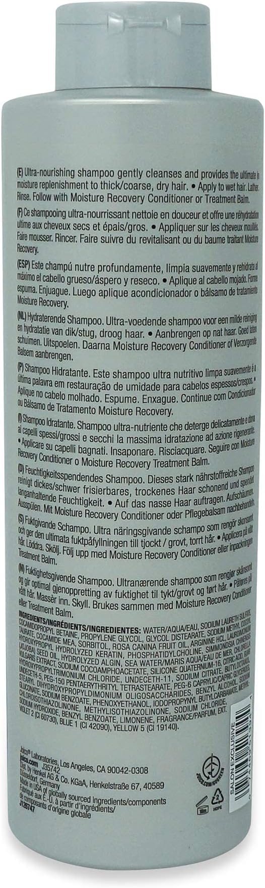 Shampoo Hidratante para Cabelos Ressecados - Joico Moisture Recovery 2