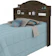 CARMOLAR Cabeceira para Cama Box Solteiro 2 Nichos Evelyn Nogal 1