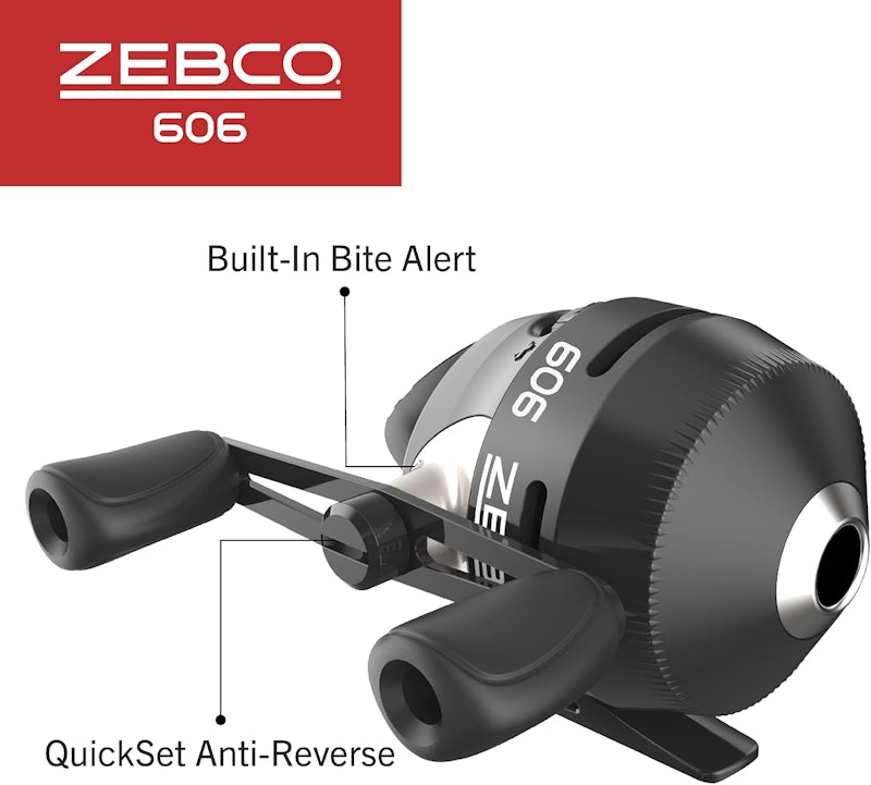 Molinete de Pesca Zebco 606 Spincast 3