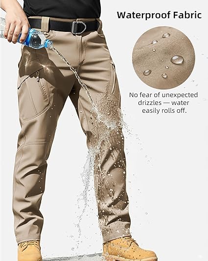 Calça Tática Masculina, de Secagem Rápida, Resistente à Água 3