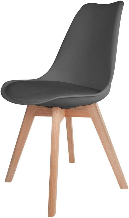 Cadeira De Jantar Leda Saarinen Wood Eames Eiffel Estofada 1