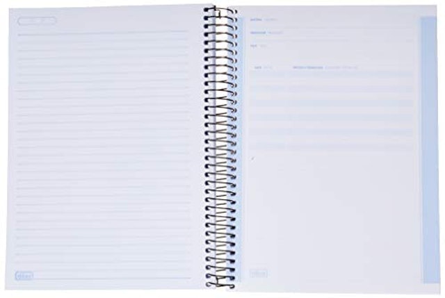 Caderno Espiral Capa Dura Universitário Zip Preto 2