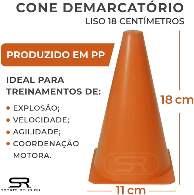 Escada de Agilidade + 10 Pratos + 10 Cones para Circuito 2