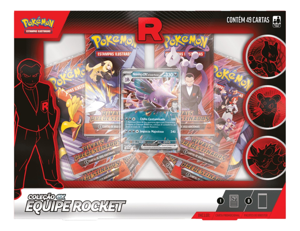 Box Coleção EX Equipe Rocket Mewtwo 2