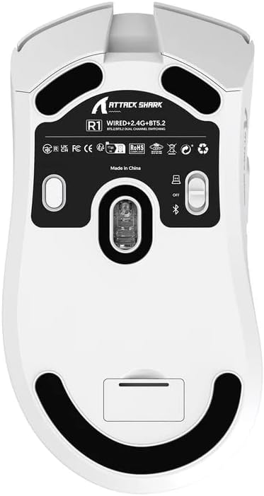Mouse Gamer sem Fio Attack Shark R1 3