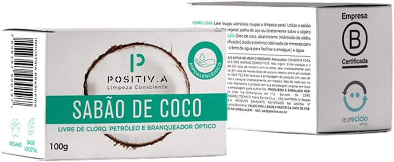 Sabão de Coco em Barra Positiv.a 1