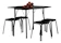 MÓVEIS CARRARO Conjunto Mesa Extensível com 4 Banquetas 1