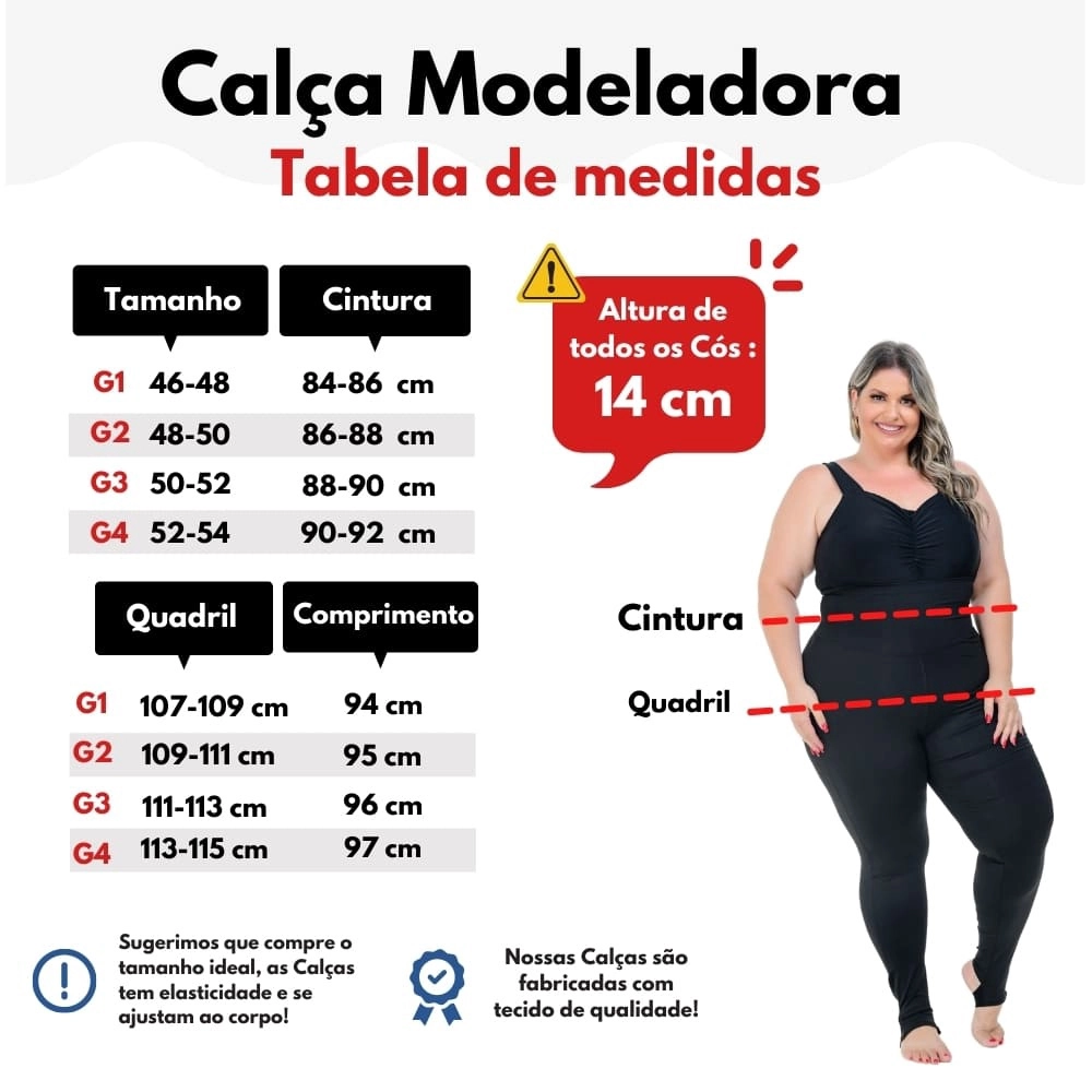 Calça Legging Modeladora Cós Superalto 2