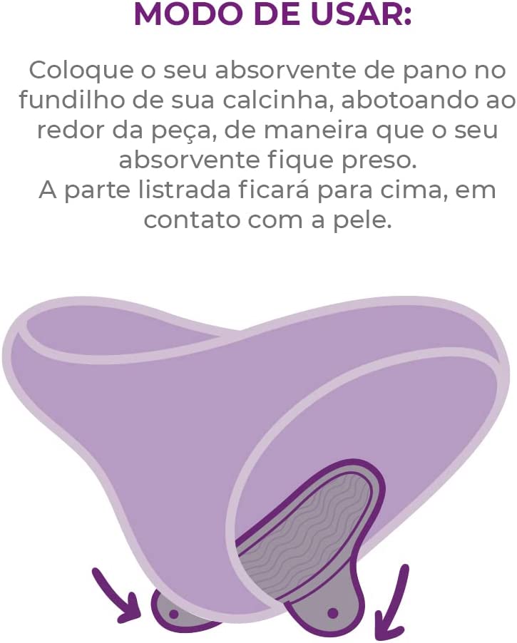 Absorvente Reutilizável - Chocolate 3