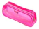 BRW Estojo Transparente - 1 Zíper - Pink 1