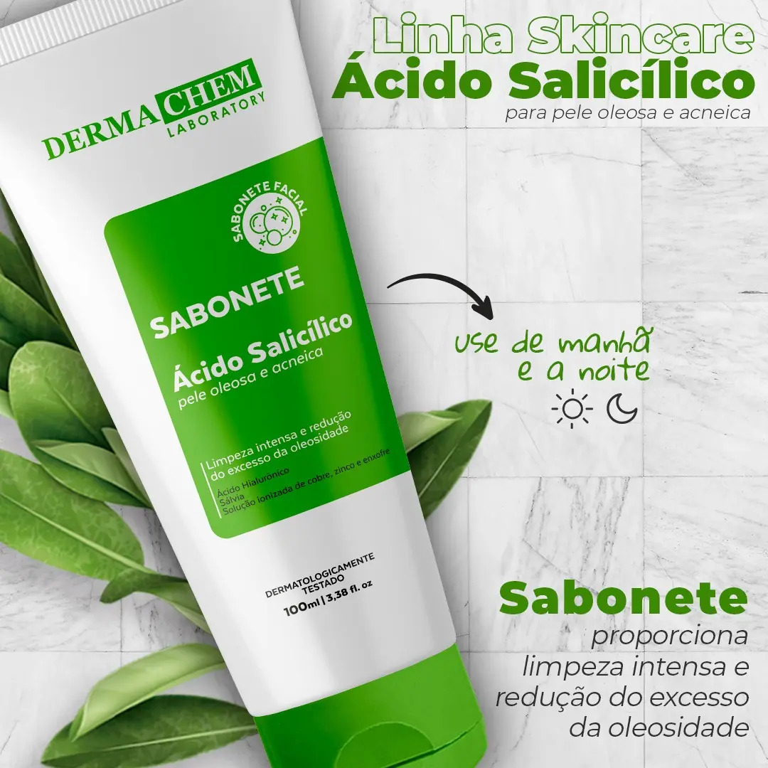 Kit Solução Total Ácido Salicílico Antioleosidade Efeito Secativo 2