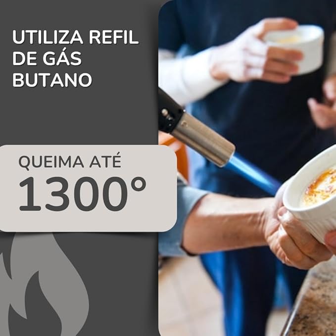 Maçarico Gourmet Culinário Portátil Multiuso 2