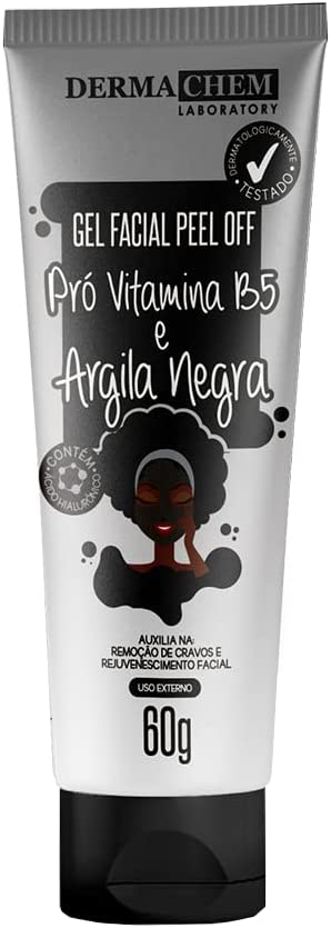 Gel Facial Peel Off Pró Vitamina B5 e Argila Negra 1