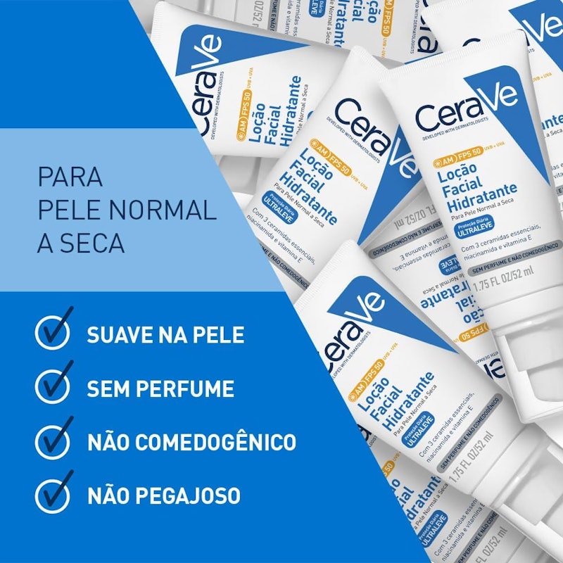 Loção Facial Hidratante FPS50 CeraVe 3