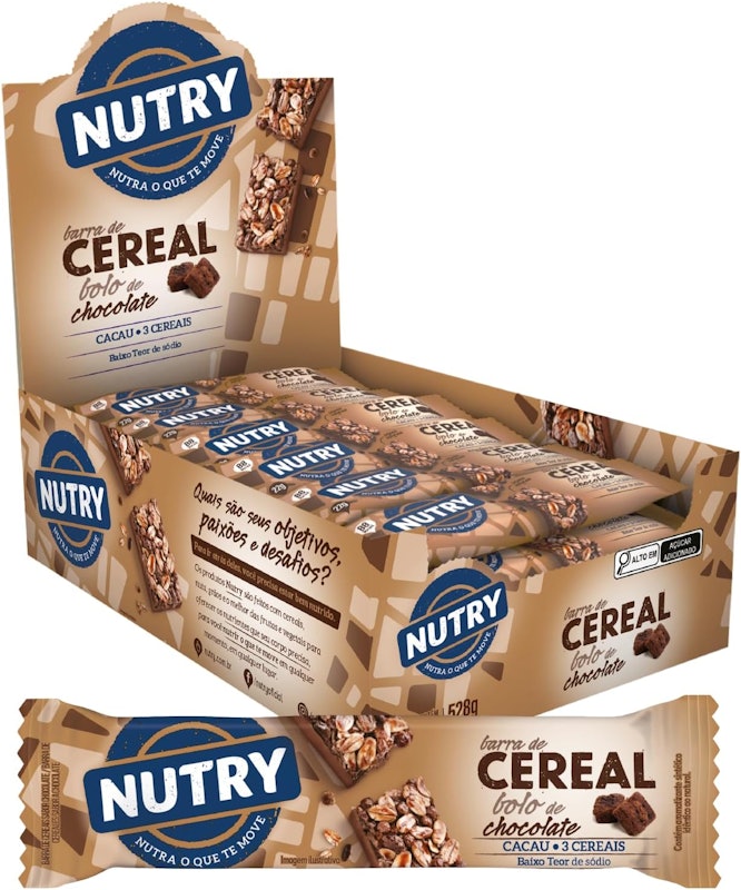 Barra de Cereais Nutry Bolo de Chocolate 1