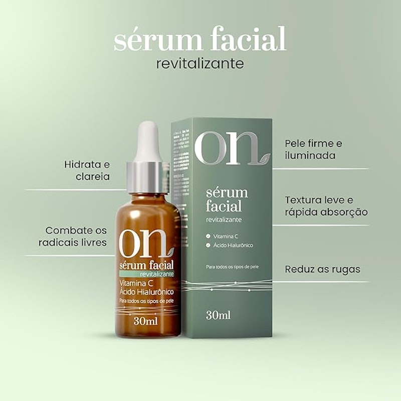 Sérum Facial Vitamina C e Ácido Hialurônico On 5