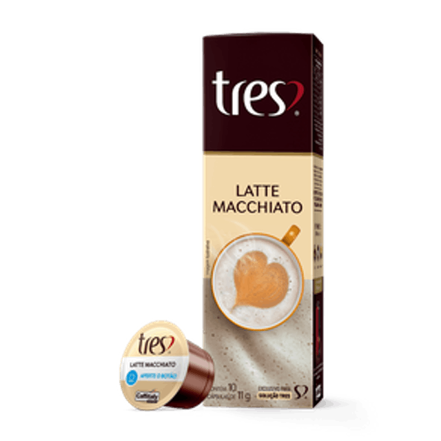 Cápsula de Latte Macchiato TRES 3 Corações 1