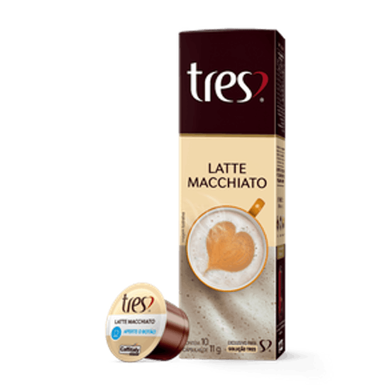 Cápsula de Latte Macchiato TRES 3 Corações 1