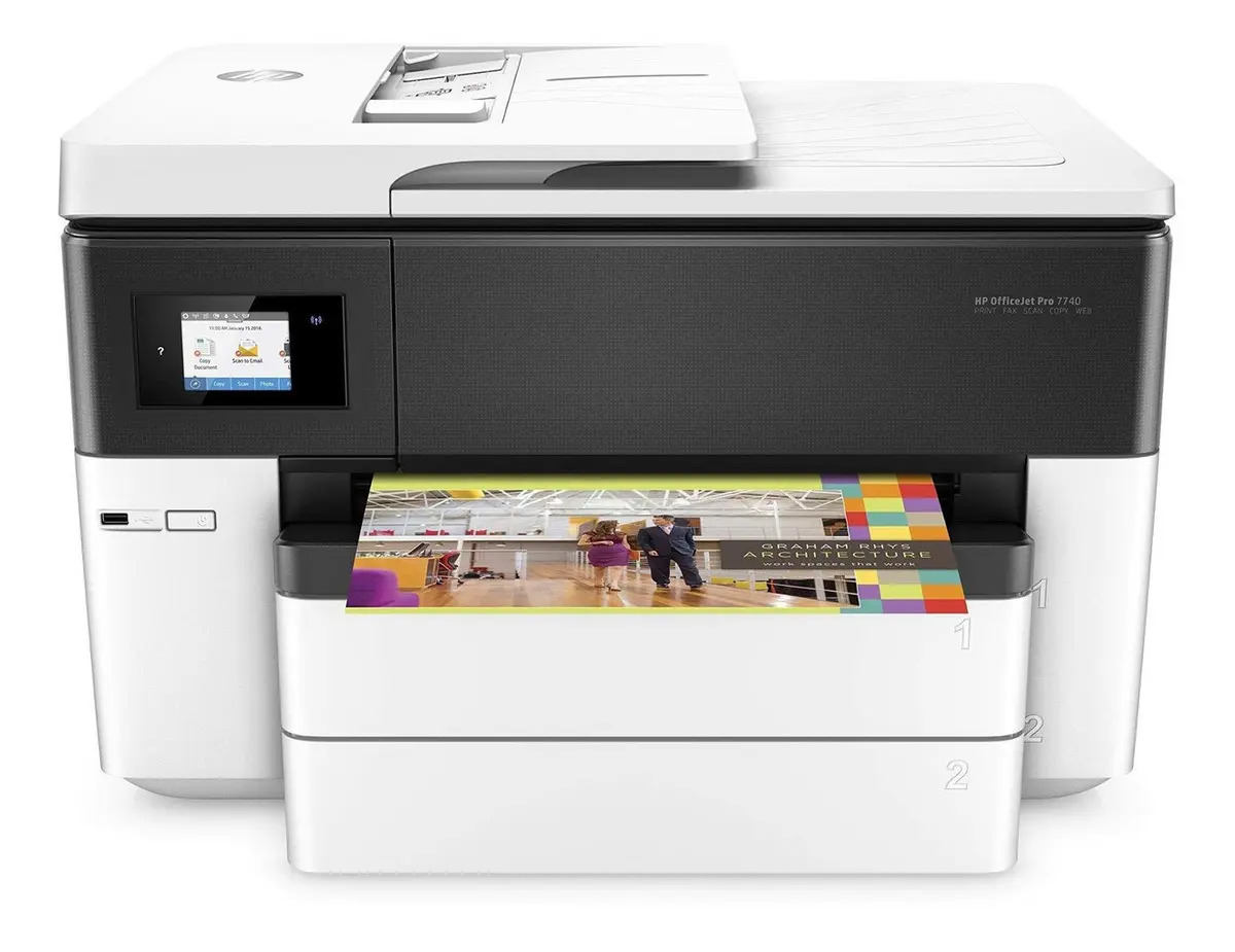 Impressora Multifuncional HP Officejet Pro 7740 1