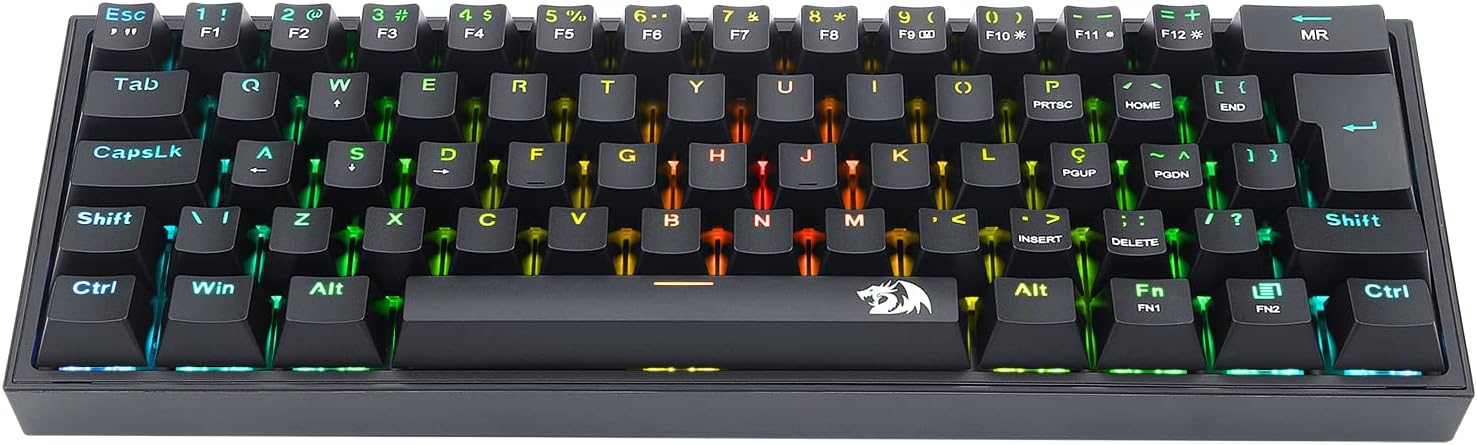 Teclado Mecânico Gamer Compacto Redragon Fizz 4