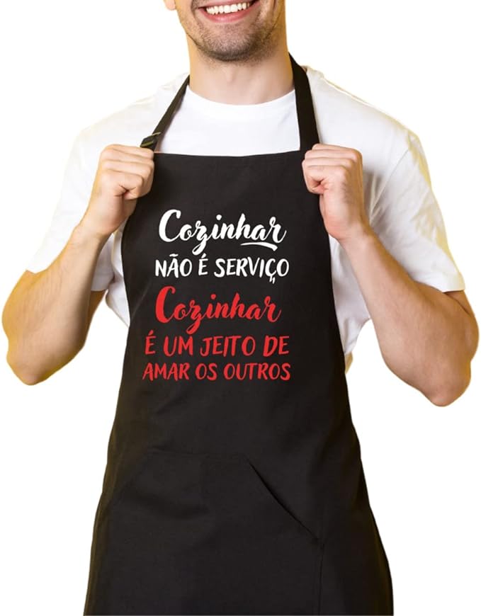 Avental de Cozinha Cozinhar Não É Serviço 1