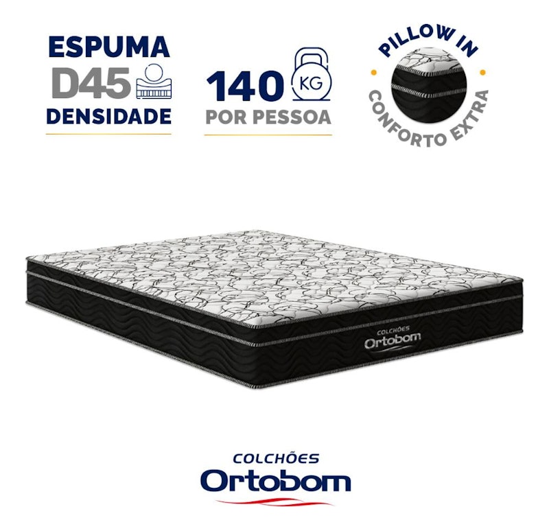 Colchão de Espuma D45 Ortobom Airtech 4