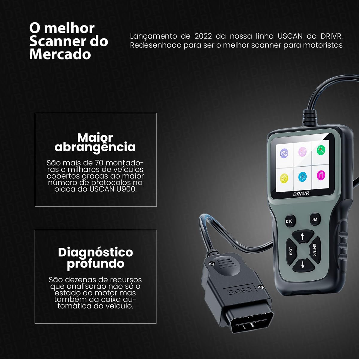Scanner Uscan OBDII U900 4