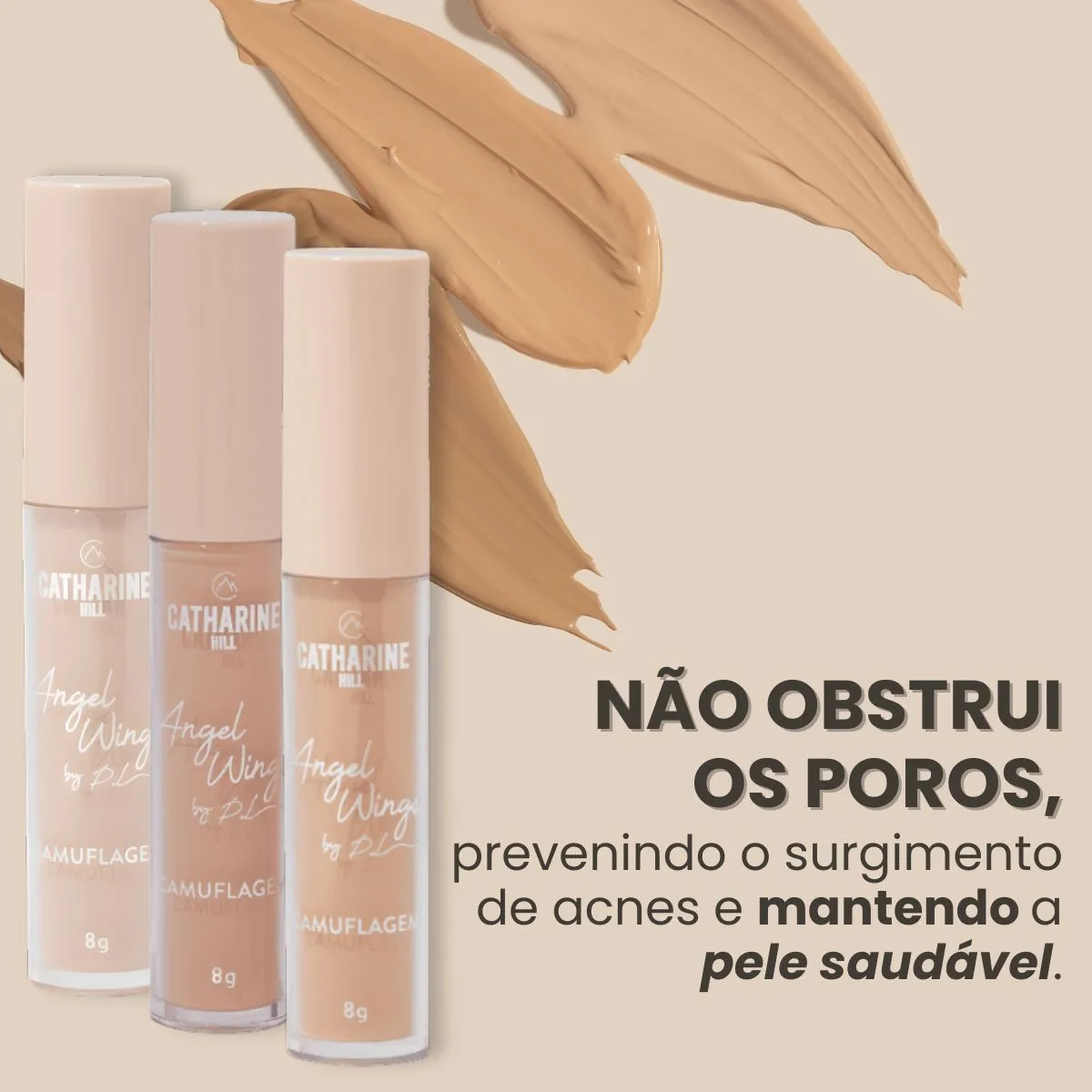 Corretivo Camuflagem Alta Cobertura Angel Wings  3