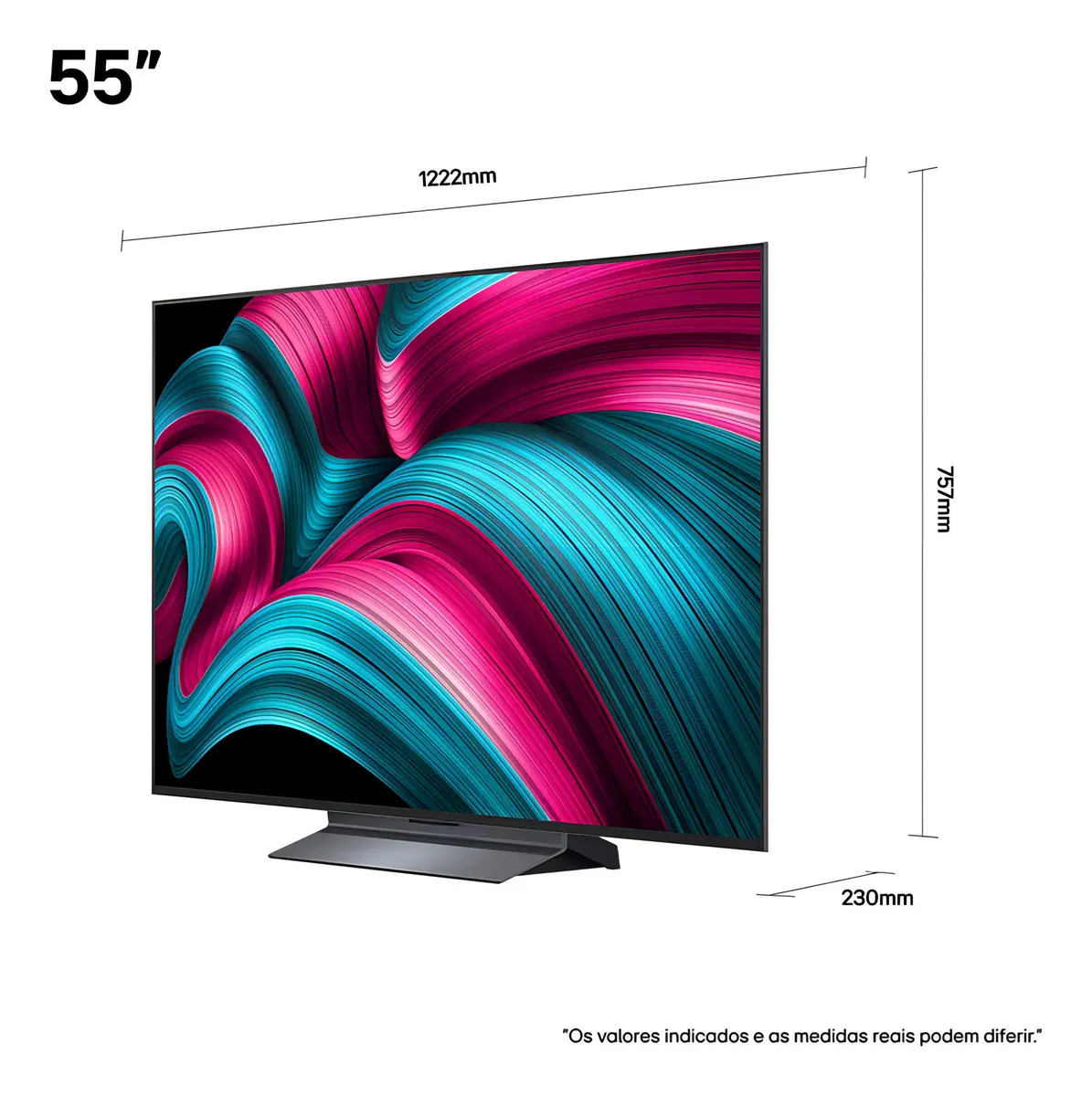 Smart TV LG OLED Evo AI C5 4K de 55 Polegadas 2025 4