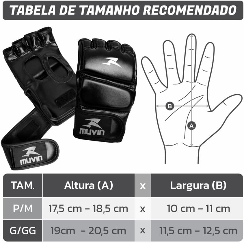Luva de MMA Clinch MA - Muvin - LVM-200 3