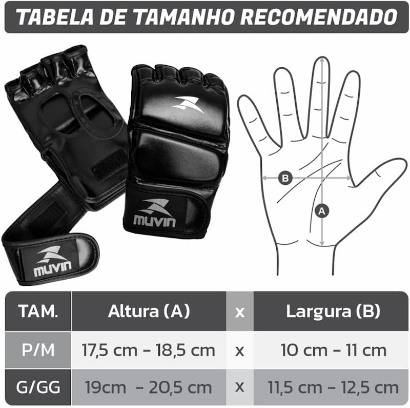 Luva de MMA Clinch MA - Muvin - LVM-200 3