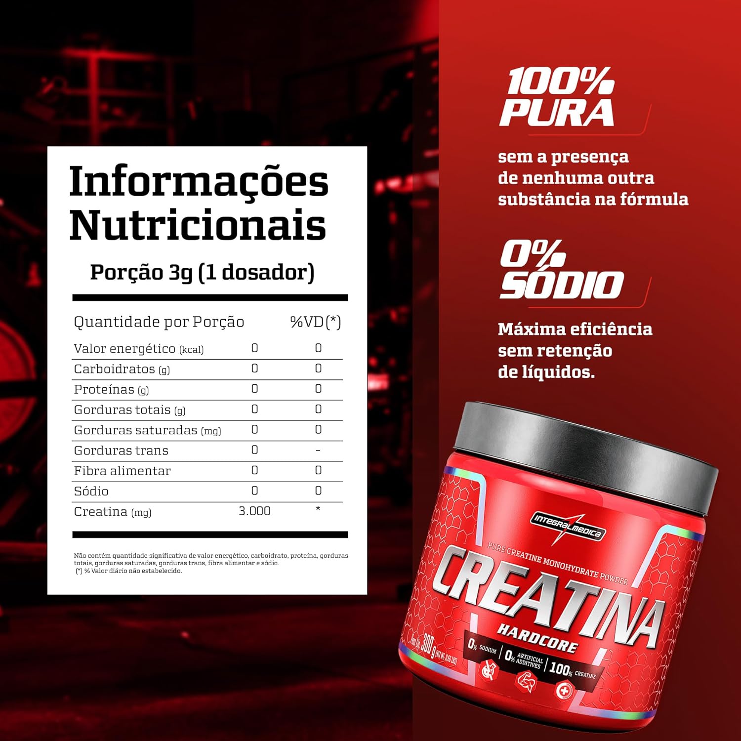Creatina 100% Pura Hardcore 2