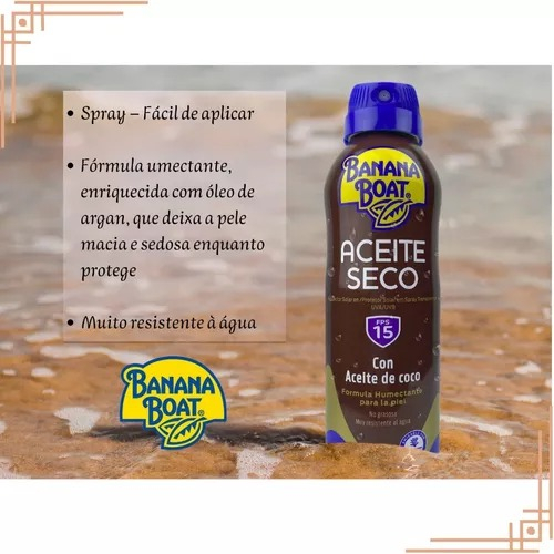 Óleo Bronzeador Banana Boat Aerosol FPS 15 3