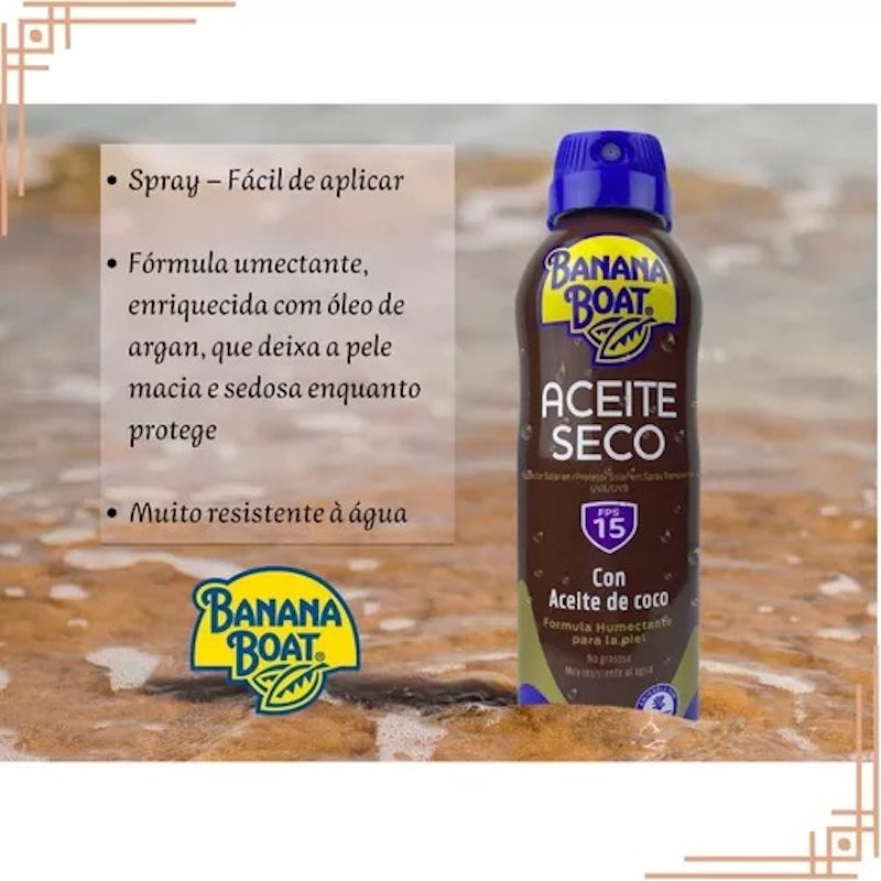 Óleo Bronzeador Banana Boat Aerosol FPS 15 3