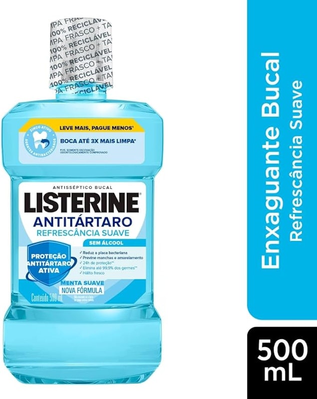 Listerine Antitártaro Refrescância Suave sem Álcool 2