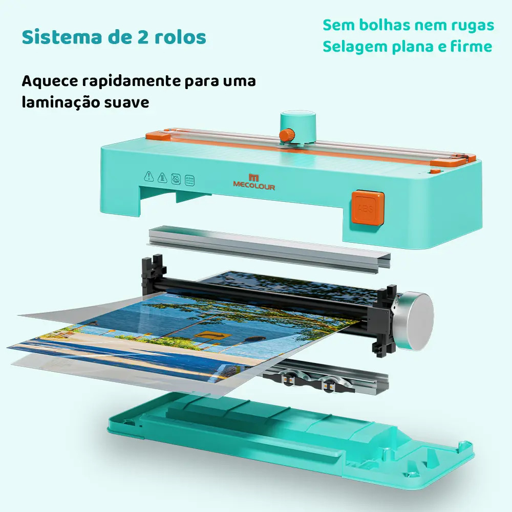 Plastificadora Laminadora Refiladora A4 3 em 1 2